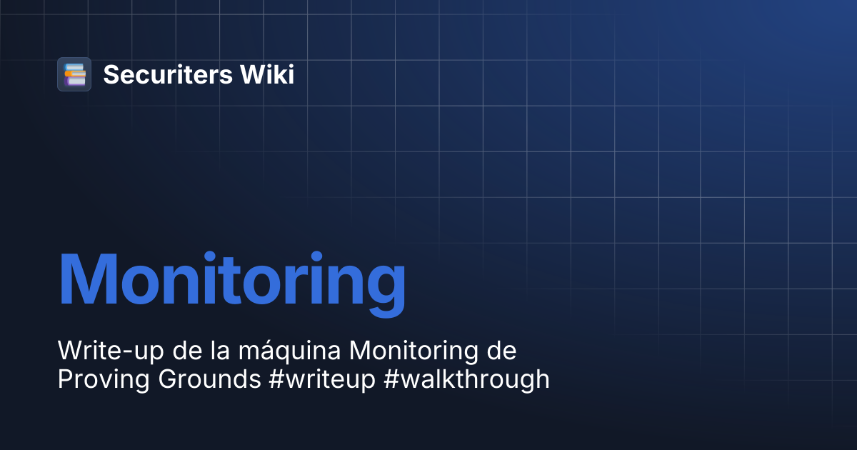 Monitoring | Securiters Wiki